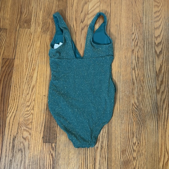 Andie Women's The Augustine Metallic One-Piece Swimsuit Ceramic size S NWT - Picture 6 of 6